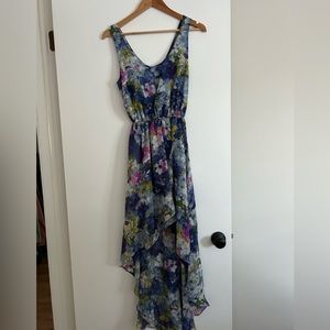 Floral high low dress